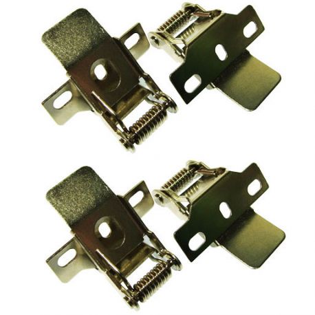 Spring and clip set for recessed installation of LED panel