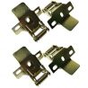 Spring and clip set for recessed installation of LED panel