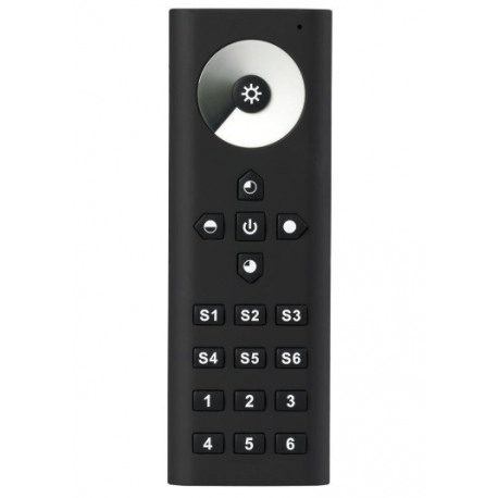 Remote SR-2819-DIM /6 zones, black case/ Remote SR-2819-DIM /6 zones, black case/