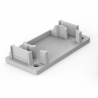 End cap without hole SPL082-3 for LED profile LP-SPL082