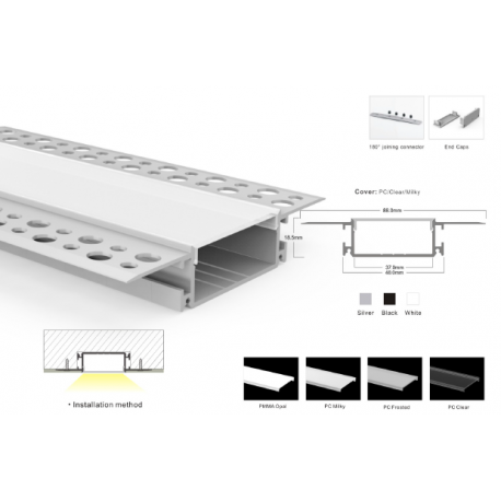 Aluminum profile LP-SPL083