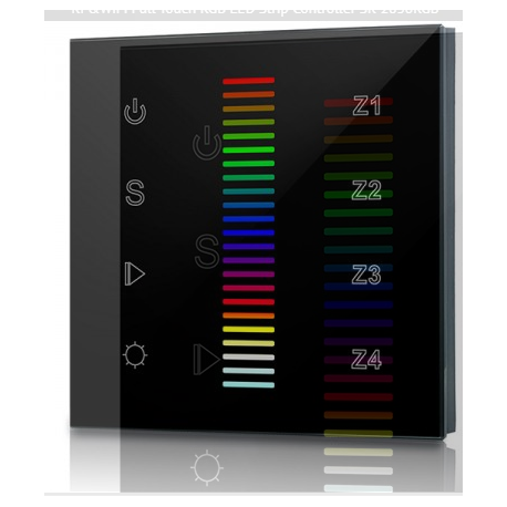 Panel SR-2830RGB-AC (B) /4 zones, black case/ Panel SR-2830RGB-AC (B) /4 zones, black case/