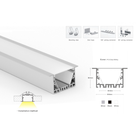 Matte diffuser for profile LP-SPL011