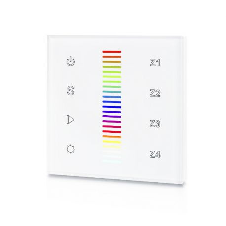 Touch Panel SR-2830RGB-AC (W) /4 zones, white case/ Touch Panel SR-2830RGB-AC (W) /4 zones, white case/