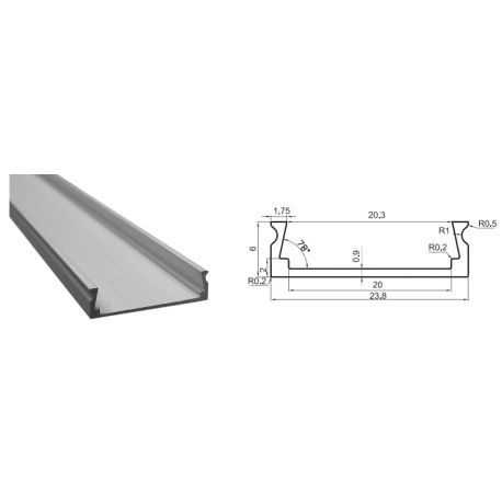 Aluminum profile LR42