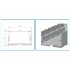Aluminum profile LS70 LP (in slats of 2m)