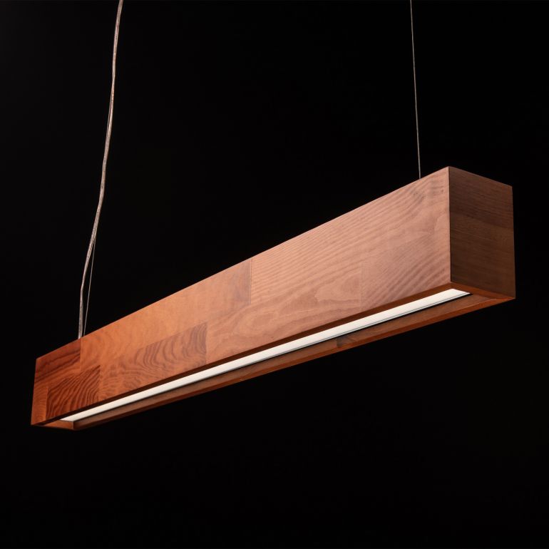 Линейный деревянный светодиодный светильник WOODLINE-1000-S