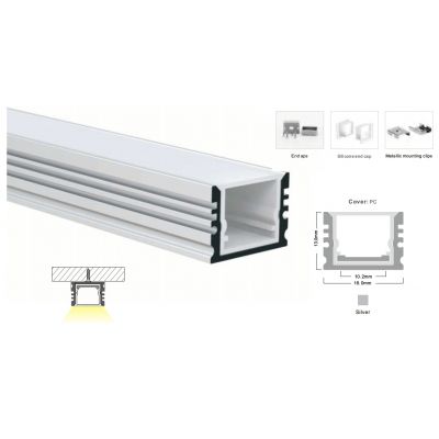 Matte diffuser for profile LP-SL148