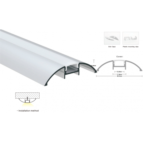 Matte diffuser for profile LP-SL192