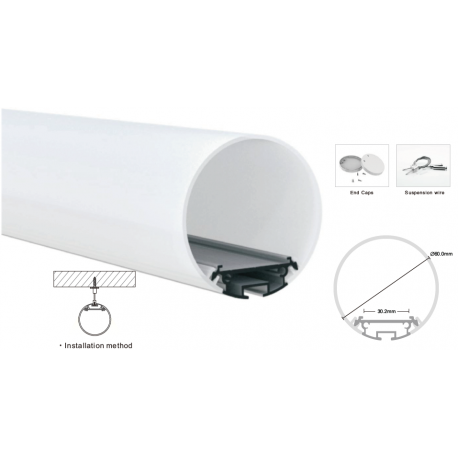 Matte diffuser for profile LP-SPL071