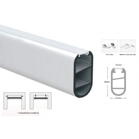 Matte diffuser for profile LP-SL312 Matte diffuser for profile LP-SL312