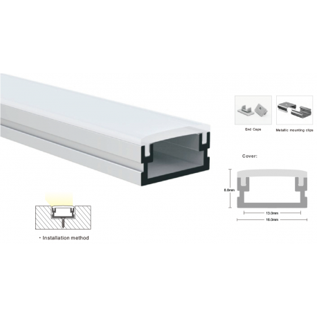 Matte diffuser for profile LP-SL191 Matte diffuser for profile LP-SL191