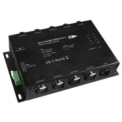 Splitter SR-2100AMP-RDM-8CH-5/3 (DMX&RDM) Splitter SR-2100AMP-RDM-8CH-5/3 (DMX&RDM)