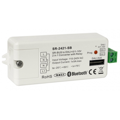 Конвертер-шлюз SR-2421-SB (Bluetooth+RF to DALI+1-10V)