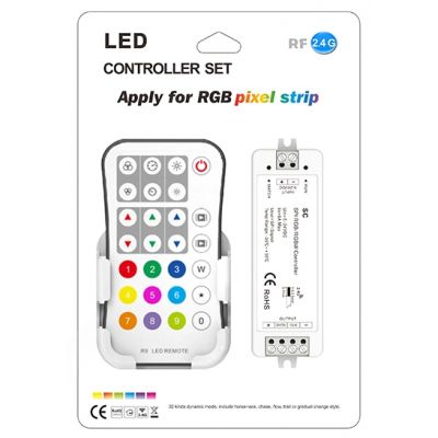 LED контролер однозональний з пультом SC+R9 (SPI)