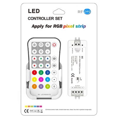 Single-zone LED controller with remote SC+R9 (SPI) Single-zone LED controller with remote SC+R9 (SPI)