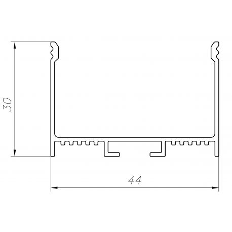 Aluminum profile LS40 LP led Aluminum profile LS40 LP led