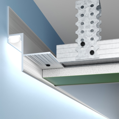 LED shadow seam profile for ceiling 15x30, ApTSh 15, 3m.