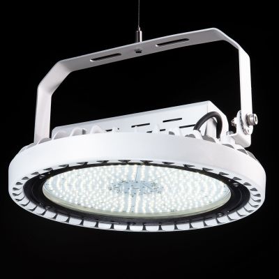 Светильник ORBIS-400-S (140/16100/5000K/R80/N30/ND/IP65/W/BM/BL/S/RAL9016TX) белая текстура