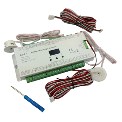 LED controller ES32-V for stair lighting with Laser Sensor Head EL-C