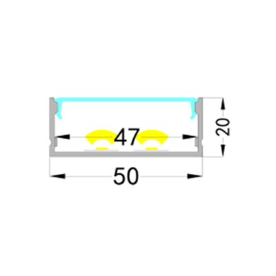 Matte diffuser LP-E007 - 1m. (3m. lamella)