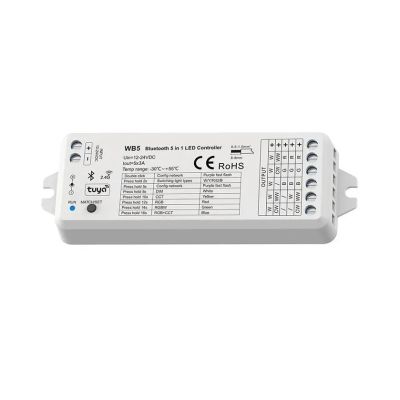 Контроллер-приемник WB5 RGB/RGBW/RGB+CCT DIM (RF+ZigBee+Bluetooth)