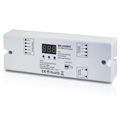 SR-2102HT (DMX/RGB AC high voltage) decoder SR-2102HT (DMX/RGB AC high voltage) decoder