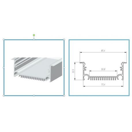 Aluminum embedded profile LSV70 LP