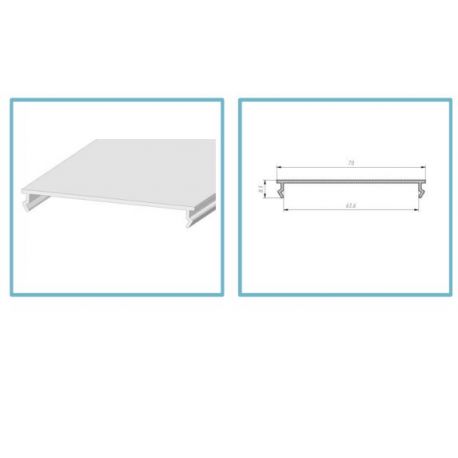 Matte diffuser RS70 for profile LS70 and LSV70 LP Matte diffuser RS70 for profile LS70 and LSV70 LP