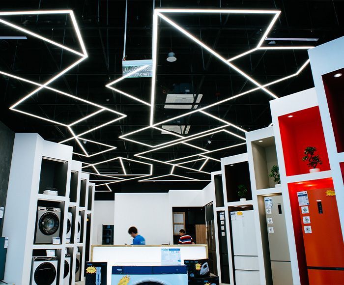 Lighting for stores and retail chains