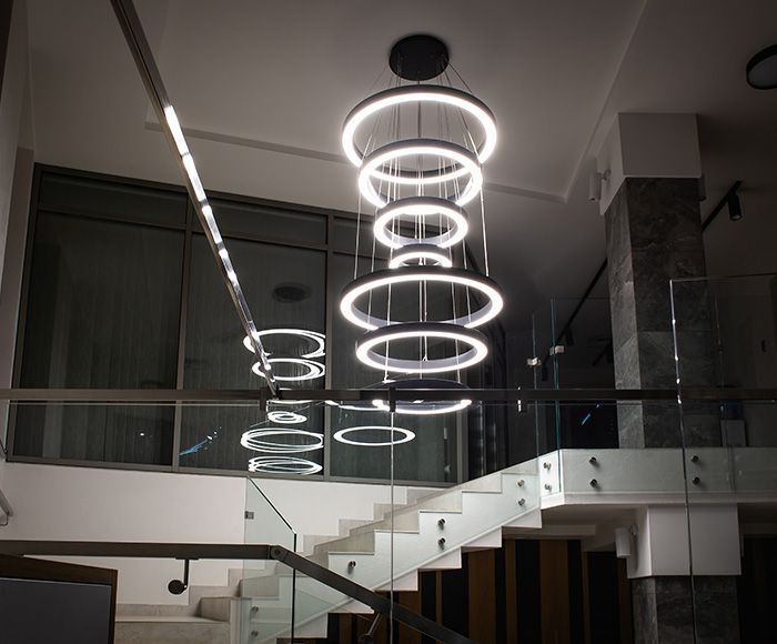 RING-M - Ring-shaped light fixtures with 60mm profile height